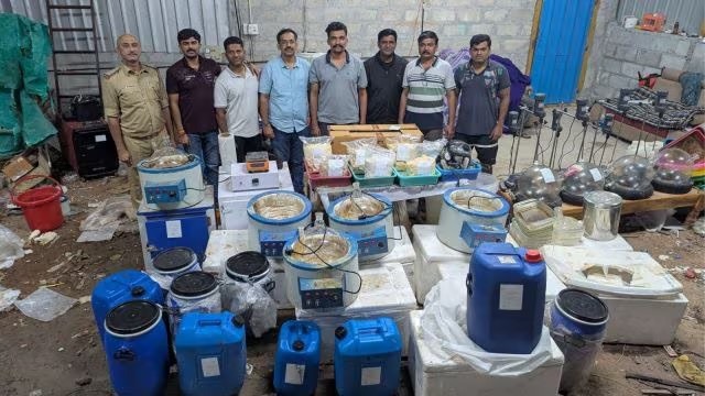 Mumbai police bust ₹381 crore drug lab hidden behind Mysore garage