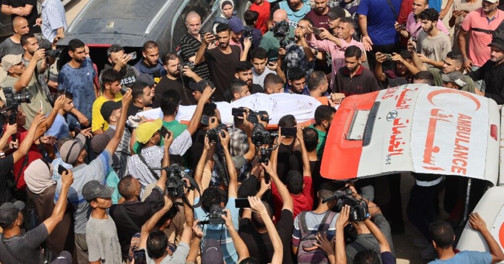 Gazans mourn Al Jazeera staff killed by Israel