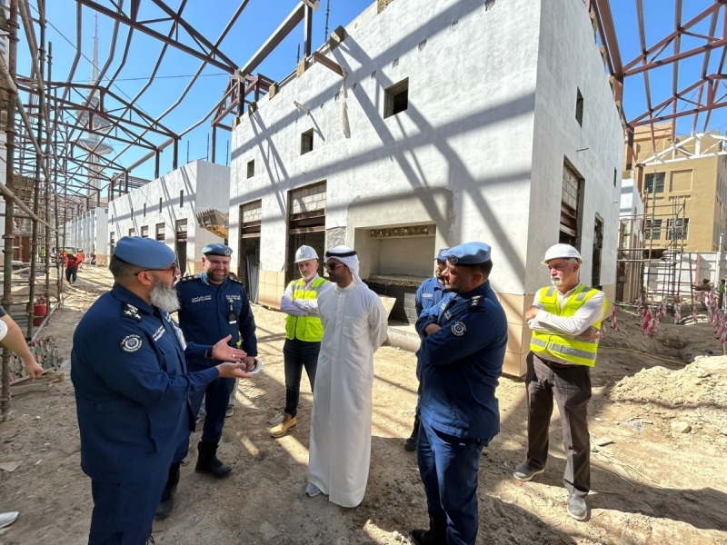 KFF visits Mubarakiya Market reconstruction to ensure safety and speedy completion