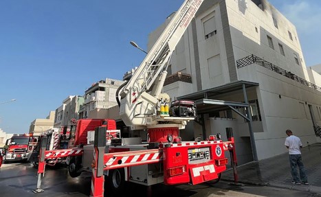 Al-Qurain firefighters contain house fire in Abu Futaira, no injuries reported