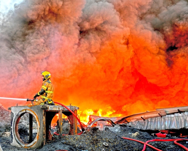Factory fire in Amghara Scrap Yard controlled, no injuries reported