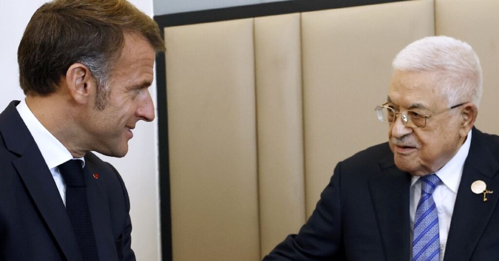 France’s Macron to meet Palestinian president Abbas